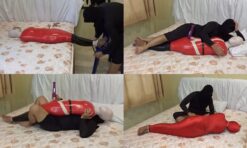 [RM144] This Girl Was Wrapped Tightly In Two Layes Of Duct Tape On Christmas Eve And Given Vibrator