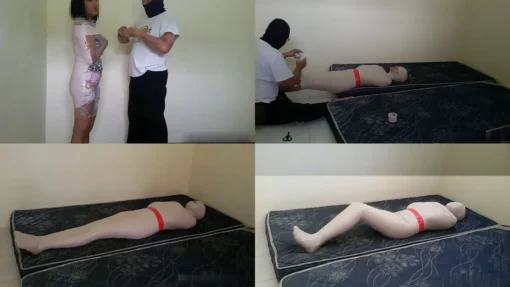 [RM011] This Girl Experiences Being Wrapped in a Mummy for the First Time With Breathplay Torture