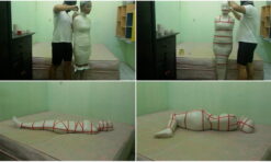 [RM037] A sailor cosplay girl is mummified into helplessness