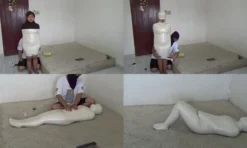 [RM047] This Small Girl Was Wrapped In A Mummy And Given Breathplay Torture