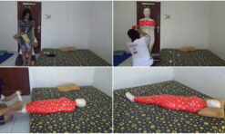[RM050] This girl celebrates Christmas wrapped in 2 layers