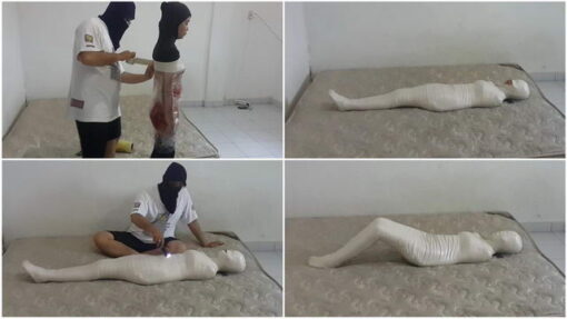 [RM052] A sales promotion girl (SPG) got wrapped up first and immediately got a breathplay
