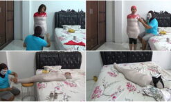 [RM080] A Girl Was First Wrapped Into A Mummy Then Given To Watch Movie From VR