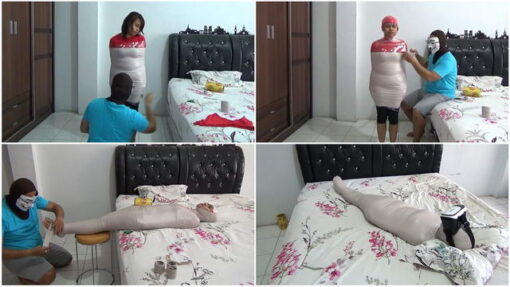 [RM080] A Girl Was First Wrapped Into A Mummy Then Given To Watch Movie From VR