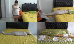 [RM094] This girl underwent therapy by listening to music in a state of mummification