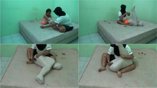 [RM102] Mummfication Bondage Sex With Dildo Untik Orgasm 02