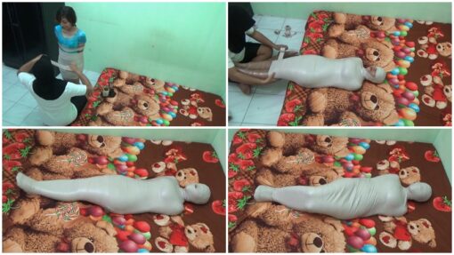 [RM105] The first time it was wrapped, this girl immediately got breathplay torture