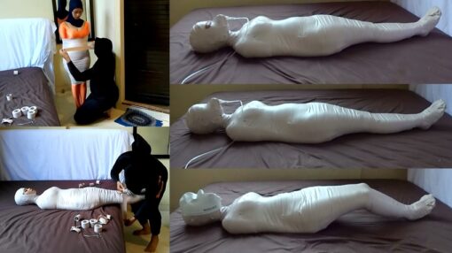 [RM142] A girl is being quarantined and tortured in a state of strict mummification