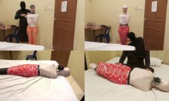 [RM147] A Girl was wrapped tightly and wearing a gas mask that suffocated her breath