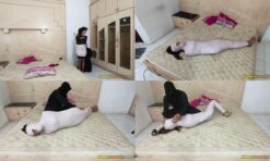 [RM154] A beautiful girl was first wrapped into a mummy and hysterically asked to be released