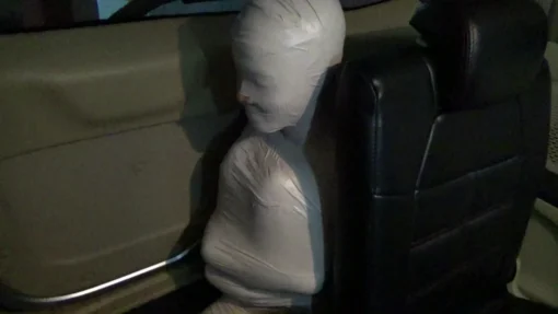 [RM072] This Girl Was Helpless When Put In Car Because Her Body Was Wrapped Tightly In Mummy - Image 7