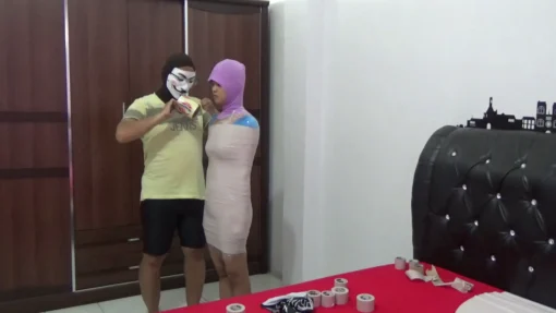 [RM077] A Female DJ Was Wrapped Into A Mummy With 2 Layers Of Duct Tape And Stimulated With A Vibrator - Image 2