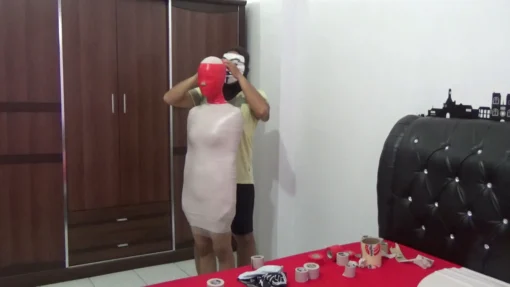 [RM077] A Female DJ Was Wrapped Into A Mummy With 2 Layers Of Duct Tape And Stimulated With A Vibrator - Image 3