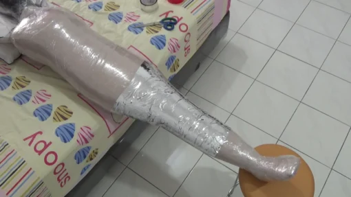 [RM091] Wrapped in 3 layers of duct tape that prevents him from moving freely - Image 3