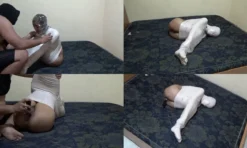[RM101] Mummfication Bondage Sex With Dildo Until Orgasm 01