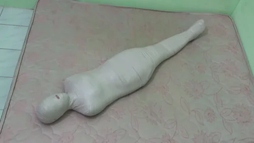 [RM104] The first time mummified, this beautiful girl was terrified when became a mummy - Image 6