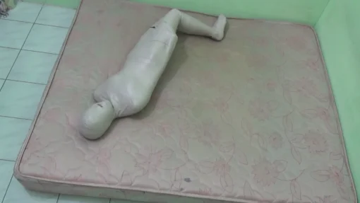 [RM104] The first time mummified, this beautiful girl was terrified when became a mummy - Image 8