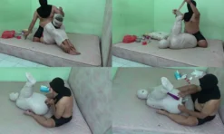 [RM109] Mummfication Bondage Sex With Dildo Untik Orgasm 04