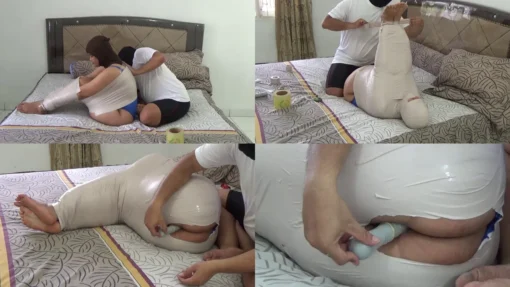 [RM110] Mummfication Bondage Sex With Dildo Untik Orgasm 05