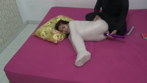 [RM113] Mummfication Bondage Sex With Dildo Until Orgasm 06 - Image 3