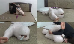 [RM115] Mummfication Bondage Sex With Dildo Untik Orgasm 07