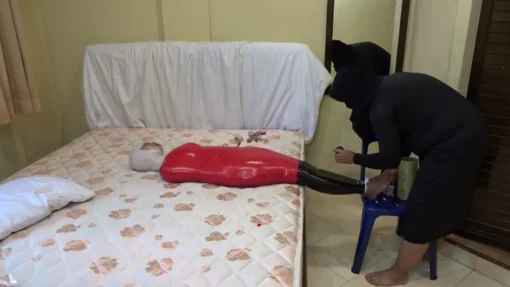 [RM144] This Girl Was Wrapped Tightly In Two Layes Of Duct Tape On Christmas Eve And Given Vibrator - Image 4