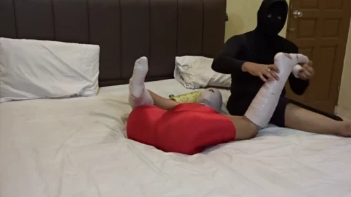 [RM148X] Mummfication Bondage Sex With Dildo Untik Orgasm 10 - Image 2