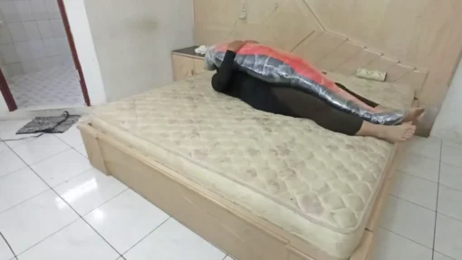 [RM155] A Malaysian Girl Is Wrapped Tightly In Duct Tape And Put In A Sleeping Bag - Image 6