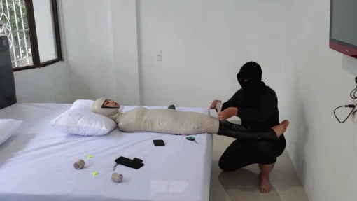 [RM156] A beautiful petite girl tries to become a mummy for the first time And She Look So Happy - Image 4