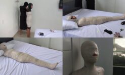 [RM156] A beautiful petite girl tries to become a mummy for the first time And She Look So Happy