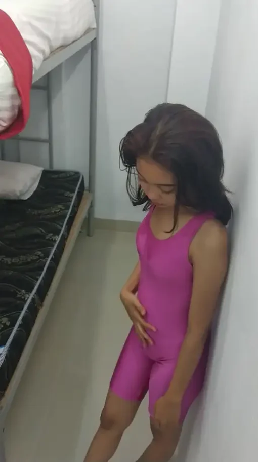 [RM158] A Beautiful Girl Was Mummified With White Duct Tape Then Wrapped Tightly To A Bed Post - Image 2