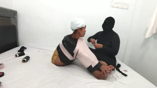 [RM160X] Mummfication Bondage Sex With Dildo Untik Orgasm 12 - Image 2