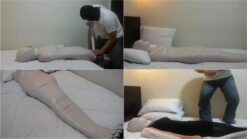 [RM006] (Incomplete) A girl is wrapped in a straight pose in a hotel room