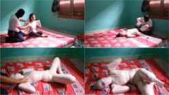 [RM014] In frogtied pose, this girl struggles to free