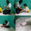 [RM018] Girl was wrapped tightly in a position that it was difficult to move