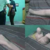 [RM021] (Incomplete) Girl Wrapped Into A Mummy With Leggings Then Wrapped Again With Duct Tape