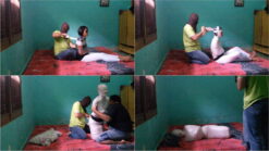 [RM022] (Incomplete) Beautiful girl gets mummified with Hogtied pose and gets breathplay