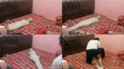 [RM024] Young Mother Tries To Be Wrapped Into A Mummy In Her Private Bedroom