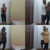[RM028] A girl wrapped in cardboard duct tape in the bedroom