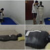 [RM048] A woman is tightly wrapped in 2 layers of cloth and gets breathplay