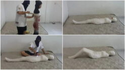 [RM052] A sales promotion girl (SPG) got wrapped up first and immediately got a breathplay