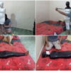 [RM059] A girl is mummified in 2 layers of duct tape