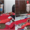 [RM077] A Female DJ Was Wrapped Into A Mummy With 2 Layers Of Duct Tape And Stimulated With A Vibrator
