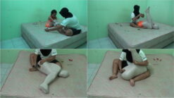 [RM102X] This Little Girl Didn't Expect To Be Given Dildo Stimulation While Wrapped In A Mummy