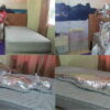 [RM121] Cocoa-Soft Collaboration: Girl 150 cm mummified with 2 layers of tape and only breathes from a small tube