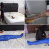 [RM130] Beautiful girl in sexy swimsuit mummified in 2 layers of tape and vibrator stimulated