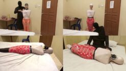 [RM147] A Girl was wrapped tightly and wearing a gas mask that suffocated her breath