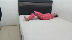 [RM162] A Girl Enjoys Beings Helpless By Being Wrapped In Red Mummy