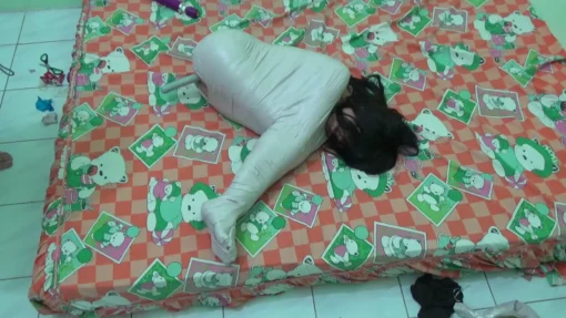 [RM106X] This Girl Enjoys Her Condition Experiencing Multiple Orgasms While Mummified - Image 4