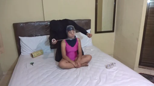 [RM145] (Incomplete) This Girl Was Wrapped In A Mummy In A Sitting Pose But - Image 2